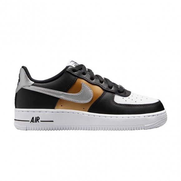 Air Force 1 Low GS 'Black Gold Metallic Silver' - HV0937-010