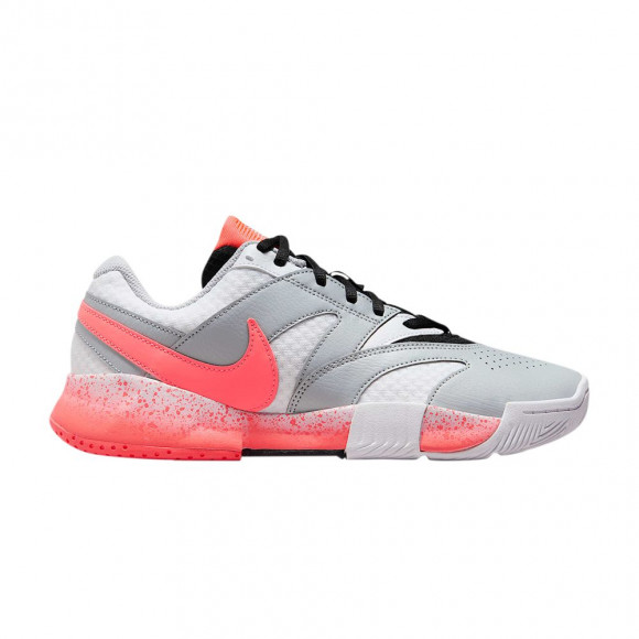 Nike Wmns Court Lite 4 'White/Wolf Grey/Hot Lava' | Women's Size 12 - HV1452-100