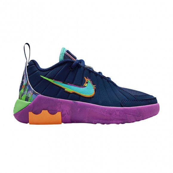 Nike LeBron Witness 9 PS 'Blue Void/Vivid Purple/Green Strike/Bleached Turquoise' | Kid's Size 11 - HV2268-400
