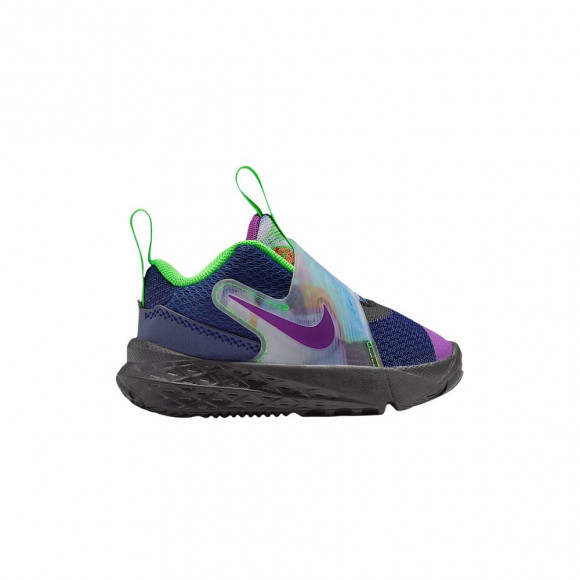 Nike Team Hustle D 12 TD 'Blue Void/Black/Green Strike/Vivid Purple' | Infant Size 4 - HV2289-400