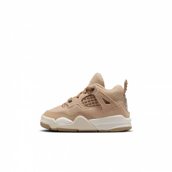 Air Jordan 4 Retro TD 'Hemp/Light Orewood Brown' | Tan | Infant Size 9 - HV4384-200