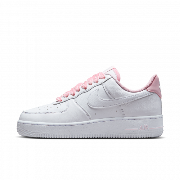 Nike Wmns Air Force 1 Low 'Pink Velvet Laces' | White | Women's Size 8.5 - HV4403-601