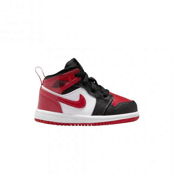 Air Jordan 1 Mid SE TD 'Patent Bred Toe' | Infant Size 10 - HV4729-006