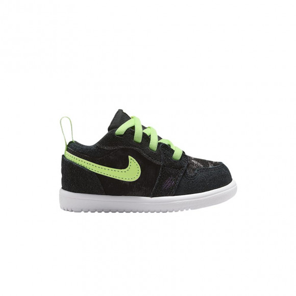 Air Jordan 1 Low Alt TD 'Black/Dark Raisin/White/Barely Volt' | Infant Size 7 - HV4804-001