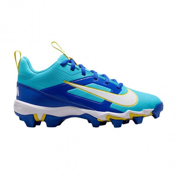 Nike Alpha Menace 4 Shark GS 'Baltic Blue Yellow Strike Racer Blue White' | Kid's Size 11 - HV8057-401