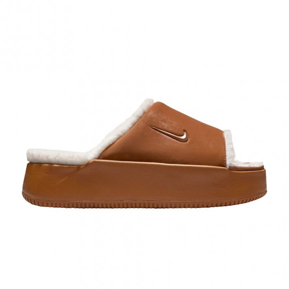 Nike Wmns Calm Slide 'Brown White' | Women's Size 6 - HV8560-200