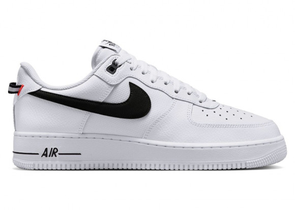 Nike Air Force 1 Low '07 LV8 White Black Bright Crimson - HV9509-100