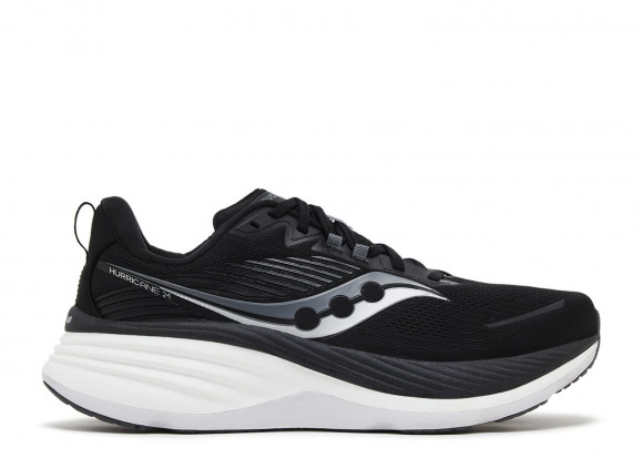Saucony Hurricane 24 Wide 'Black Carbon' | Men's - Hurricane-24