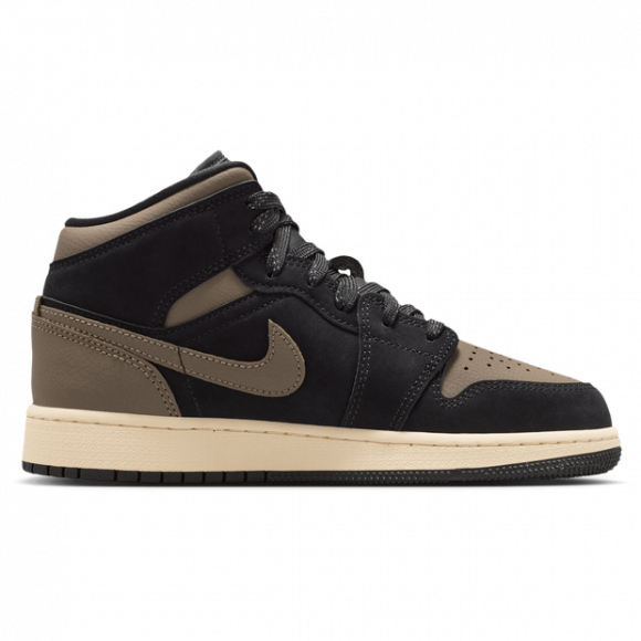 Air Jordan 1 Mid SE sko til store barn - Svart - IB7053-002