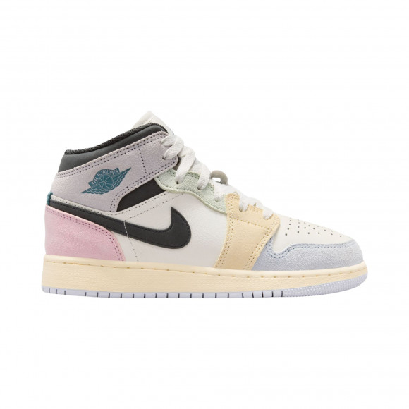 Air Jordan 1 Mid GS 'Sail Iced Jade' | White | Kid's Size 4 - IB7053-100