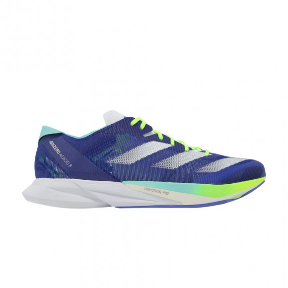 adidas Adizero Adios 8 'Lucid Blue Lemon' | Men's Size 7.5 - ID3631