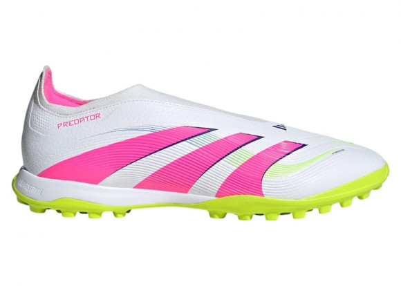 adidas Predator League Laceless Turf Cloud White Lucid Pink Lucid Lemon - ID3822