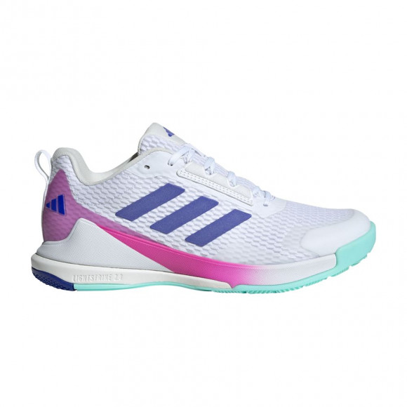 adidas Wmns Novaflight 2 Indoor 'White Lucid Blue Semi Flash Aqua' | Women's Size 5 - ID8554