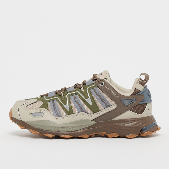 Adidas Men's Hyperturf Sneakers in Beige/Grey/Earth - IE2105