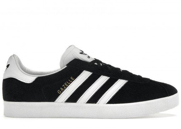 Adidas Men's Gazelle 85 Sneakers in Black/White/Gold - IE2166