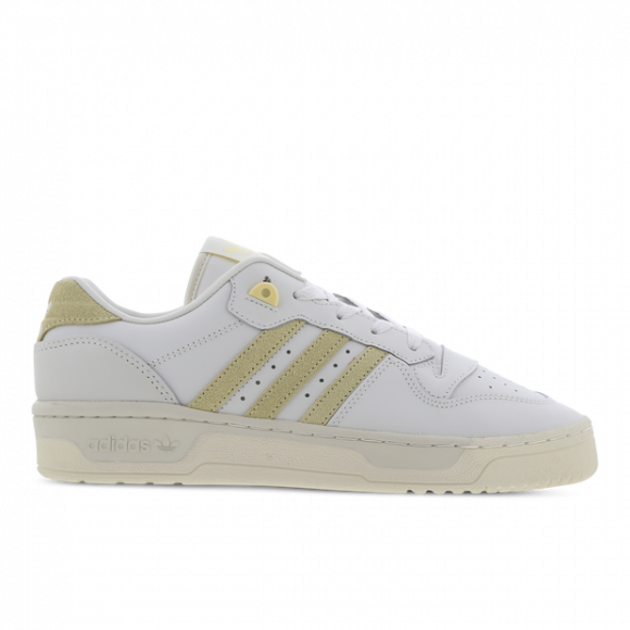 Adidas Men's Rivalry Low Sneakers in White Tint/Easy Yellow - IE4299