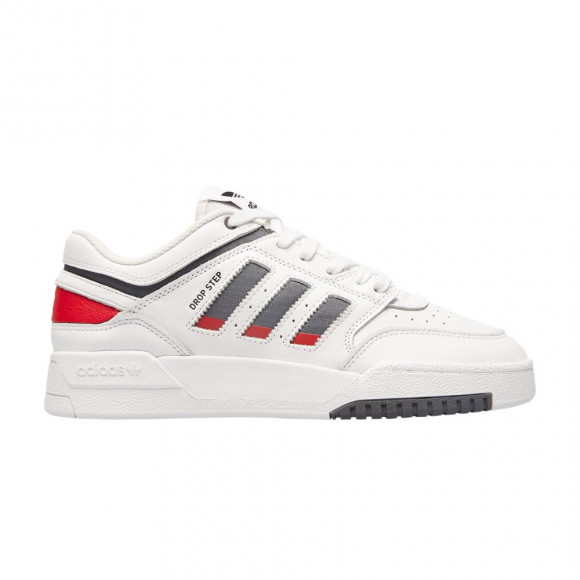 adidas Drop Step Low 'White Grey Scarlet' | Men's Size 10.5 - IE6225