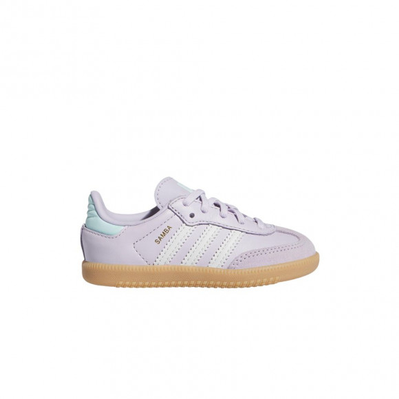 adidas Samba OG I 'Silver Dawn White' | Purple | Infant Size 10 - IE8851
