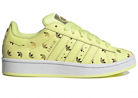 Wmns Campus 00s 'Allover Debossed Trefoils - Pulse Yellow' - IE9580