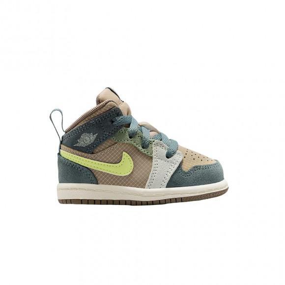 Air Jordan 1 Mid SE TD 'Khaki' | Brown | Infant Size 9 - IF2872-200