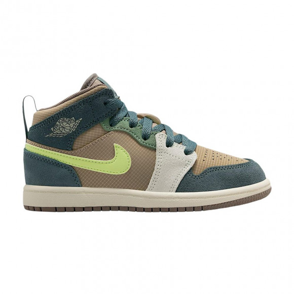 Air Jordan Jordan 1 Mid SE PS 'Khaki Hasta Olive Grey' | Green | Kid's Size 11 - IF2874-200
