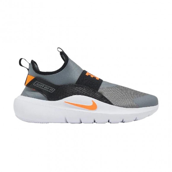 Nike Flex Runner 4 GS 'Cool Grey Total Orange Black' | Kid's Size 6.5 - IF2893-005