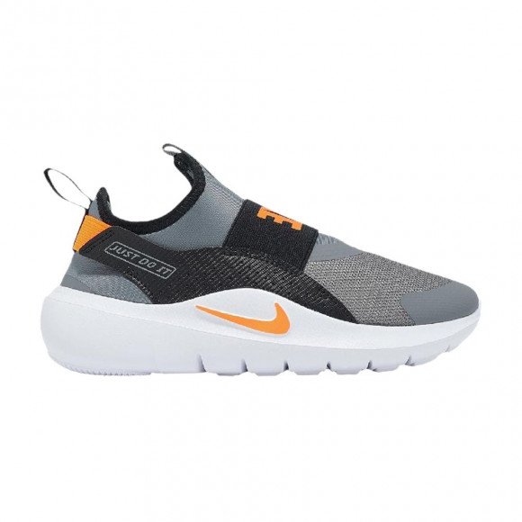 Nike Flex Runner 4 PS 'Cool Grey Total Orange Black' | Kid's Size 13 - IF2894-005