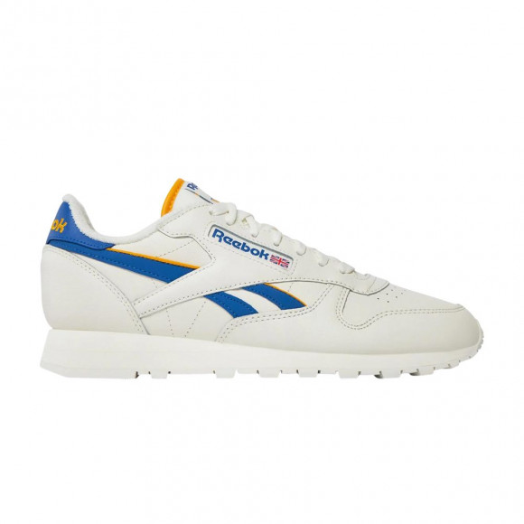 Reebok Classic Leather 'Chalk Vector Blue Gold' | Cream | Men's Size 7.5 - IF5517