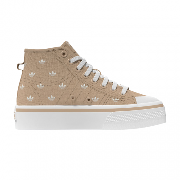Wmns Nizza Platform Mid 'Beige Trefoil Monogram' - IG5059