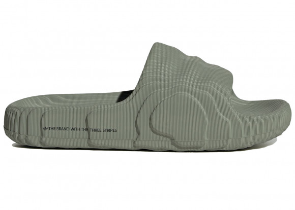 Adidas Women's Adilette 22 W Sneakers in Silver Green/Silver Green/Core Black - IG8264