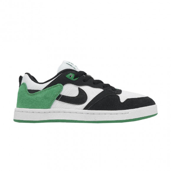 Nike Alleyoop SB GS 'White Black Classic Green' | Kid's Size 5 - IH0647-103