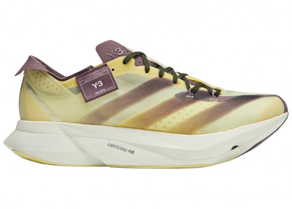 Sneakers Y-3 Adios Pro 3.0 Almost Yellow/ Almost Yellow/ Shadow Fig - IH0868