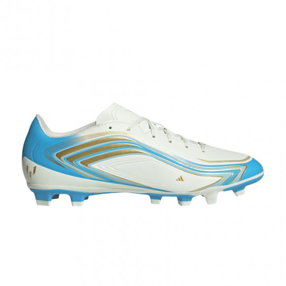 adidas F50 Messi Club FG MG 'Ivory Semi Blue Burst' | Tan | Men's Size 7.5 - IH1913