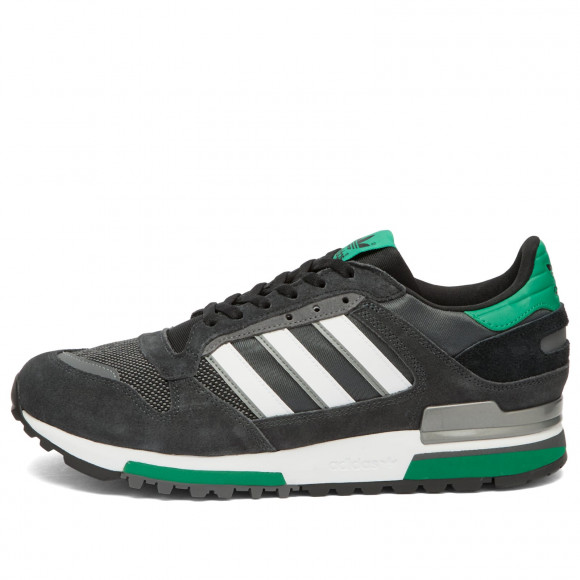 Adidas Men's Zx 600 Sneaker in Carbon/Ftwr White/Bold Green - IH4058