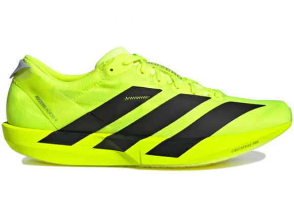 Adidas Running Men's Adidas Adizero Adios 9 M in Lucid Lemon/Black/Halo Silver - IH5066