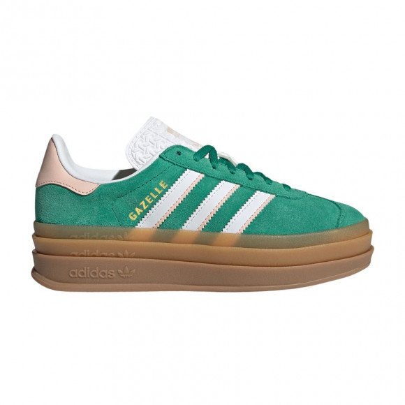 adidas Gazelle Bold J 'Bold Green Cloud White Gold Metallic' | Kid's Size 6 - IH6455