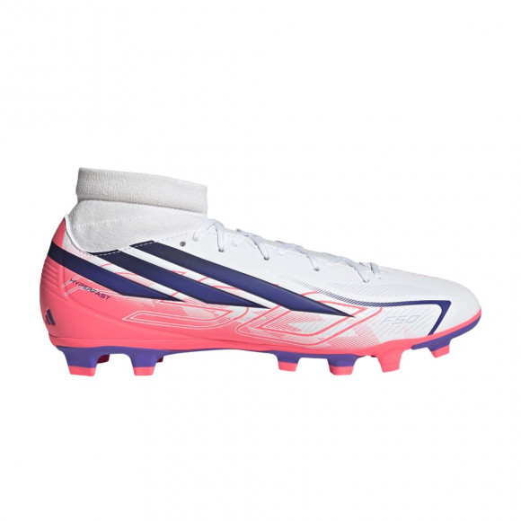 adidas F50 Hyperfast Club Mid FG/MG 'Cloud White Solar Turbo' | Men's Size 9 - IH7094