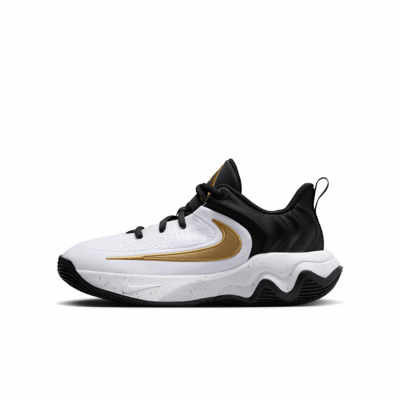 Nike Giannis Immortality 4 GS 'Black White Metallic Gold' | Kid's Size 6 - IH7664-003