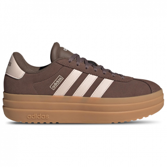 Adidas Vl Court Bold Women's Sneakers - Brown - Size 5 - Leather - IH9152
