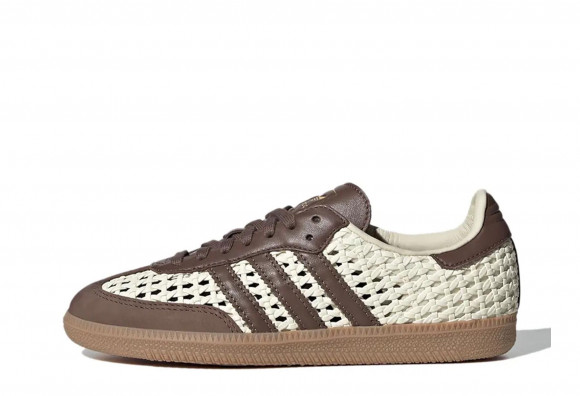 adidas Samba Basketweave Brown Cream - IH9373