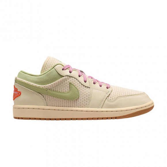 Wmns Air Jordan 1 Low SE 'Sail Olive Aura Pearl White' | Cream | Women's Size 6.5 - II0569-100
