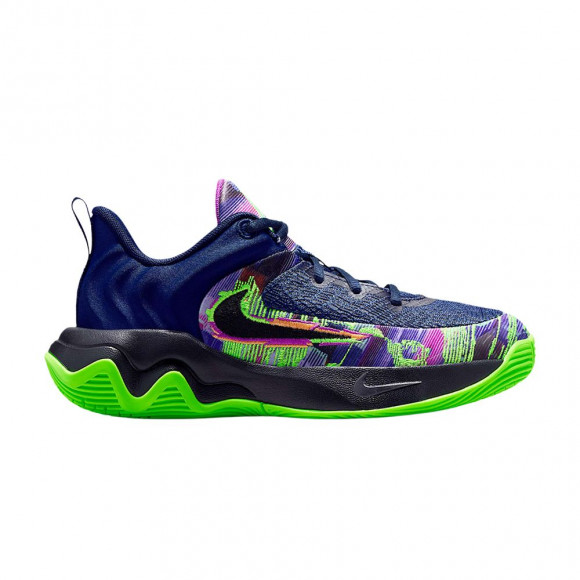 Nike Giannis Immortality 4 GS 'Blue Void/Green Strike/Vivid Purple/Black' | Kid's Size 4 - II0661-400