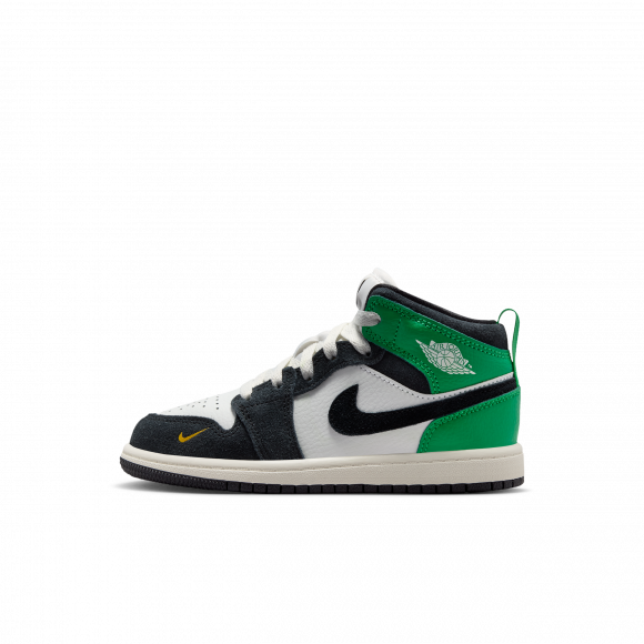 Jordan 1 Mid Kleuterschoenen - Wit - II1252-100