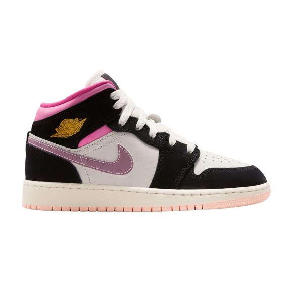 Air Jordan 1 Mid GS 'Black University Gold Pinksicle' | Kid's Size 7 - II1254-001