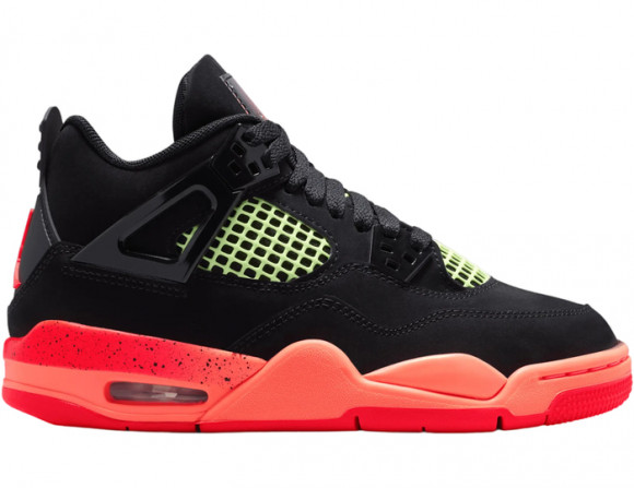 Jordan Air Jordan 4 Retro Gs Schwarz InfraRot 23 Kinder Schwarz - II1271
