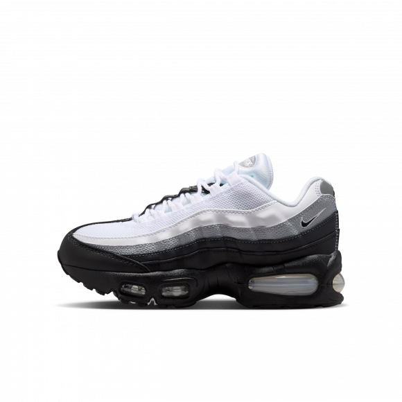 Nike Air Max 95 GS 'Big Bubble - Black White Wolf Grey' | Blue | Kid's Size 4.5 - II4130-021