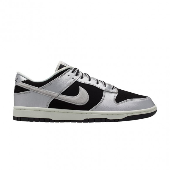 Nike Dunk Low Retro 'Metallic Silver Black Sail' | Men's Size 9.5 - IM4413-001