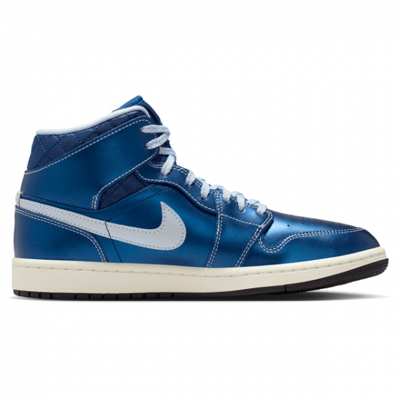 Jordan 1 Mid SE Metallic Blue Quilted (Women's) - IM5128-001