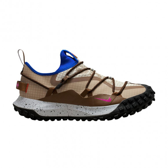 Nike ACG Mountain Fly Low GORE-TEX SE 'Khaki Moss Brown Flame Pink Royal Blue Clay Yellow' | Tan | Men's Size 11 - IM6672-262