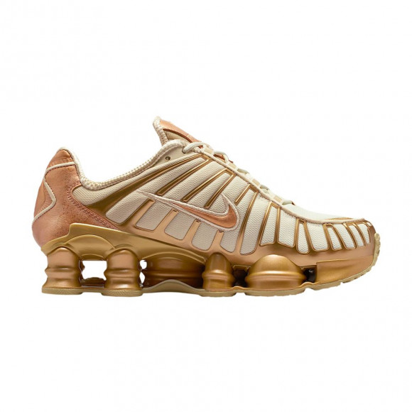 Nike Wmns Shox TL 'Coconut Milk/Metallic Gold/Celestial Gold/Metallic Copper' | Brown | Women's Size 5.5 - IM7189-113